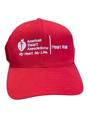 American Heart Association Heart Walk Red Adjustable Strap Cap